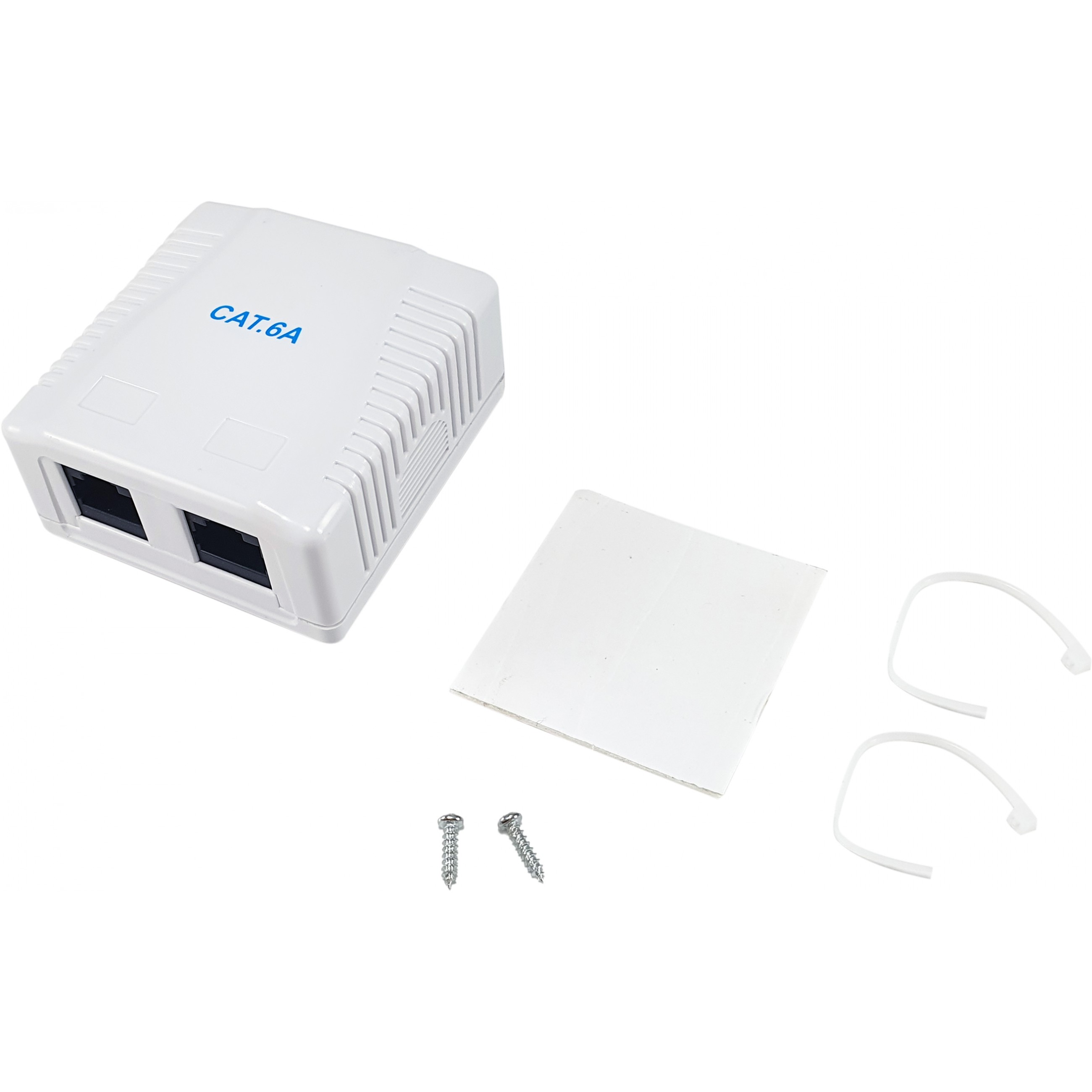 Utičnica EQUIP Aufputzdose Cat6A 2-Port 2x RJ45 UTP-3