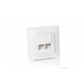 Utičnica EQUIP Unterputzdose +Frontplatte 2xRJ45 Cat5e 45° RAL 1013-0