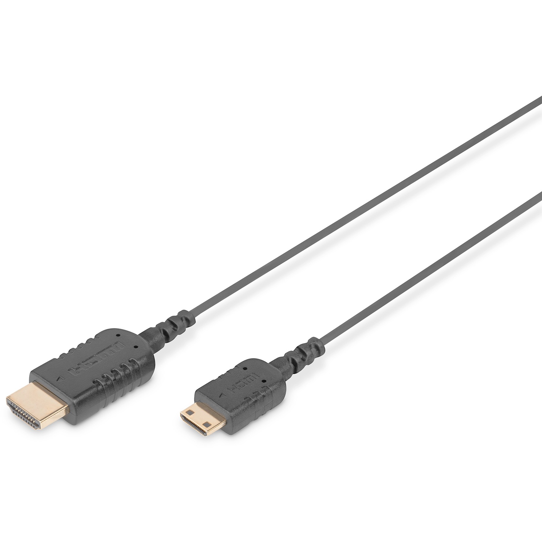 Kabel DIGITUS HDMI Anschlusskabel C-A HighFlex St/St 2.0m crna boja-0