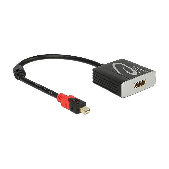 Adapter DELOCK mini DisplayPort 1.2 na HDMI 2.0 (4K 60Hz, aktivni, crni)-0