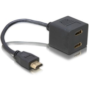 Adapter DELOCK HDMI Stecker zu 2x HDMI Buchse