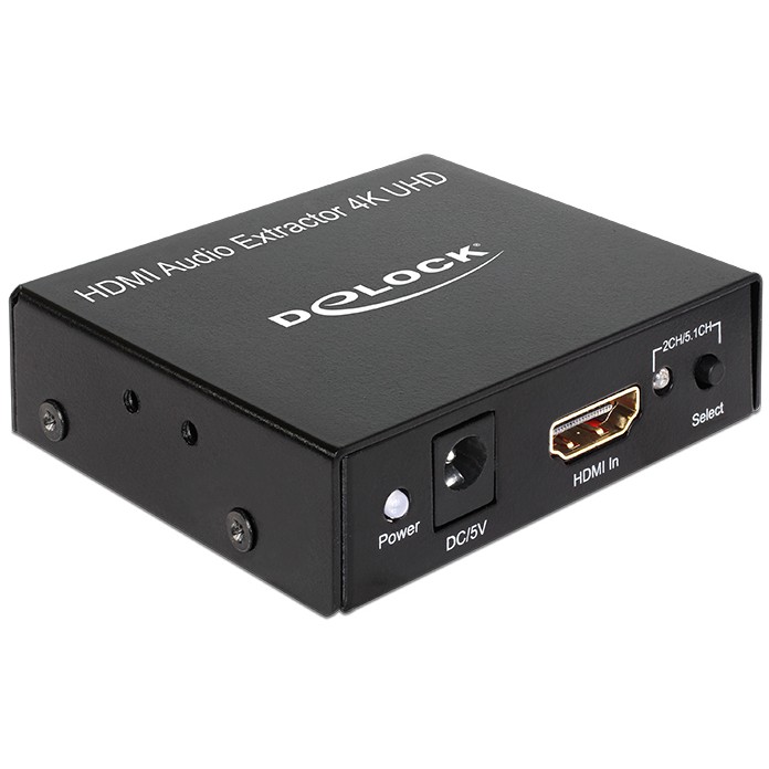 Adapter DELOCK HDMI zu HDMI + Audio Extractor 4K