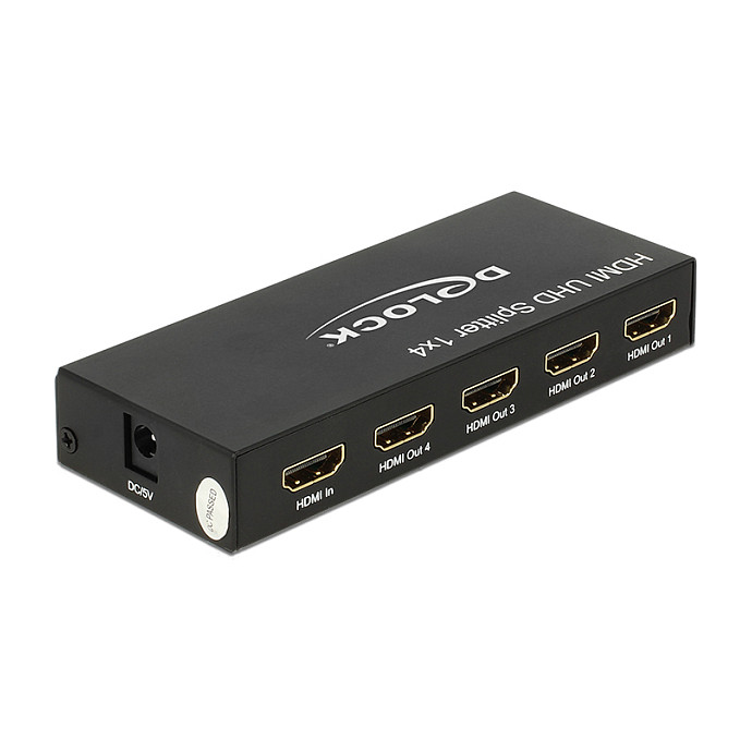Splitter DELOCK HDMI in > 4 x HDMI out 4K UHD-4
