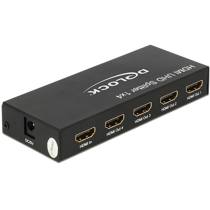 Splitter DELOCK HDMI in > 4 x HDMI out 4K UHD-1