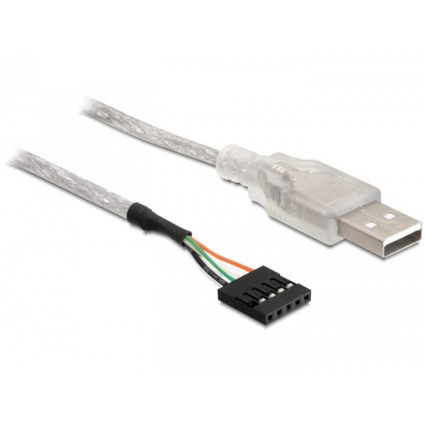 Kabel DELOCK USB 2.0-A St > Pfost. 70 cm