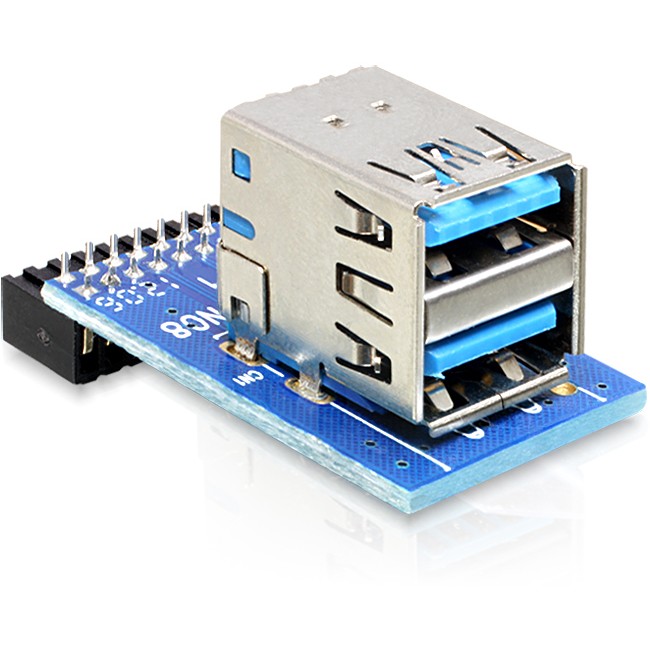 Adapter DELOCK USB 3.0 Pinheader Bu > 2x USB3.0-A Bu Vertikal-0