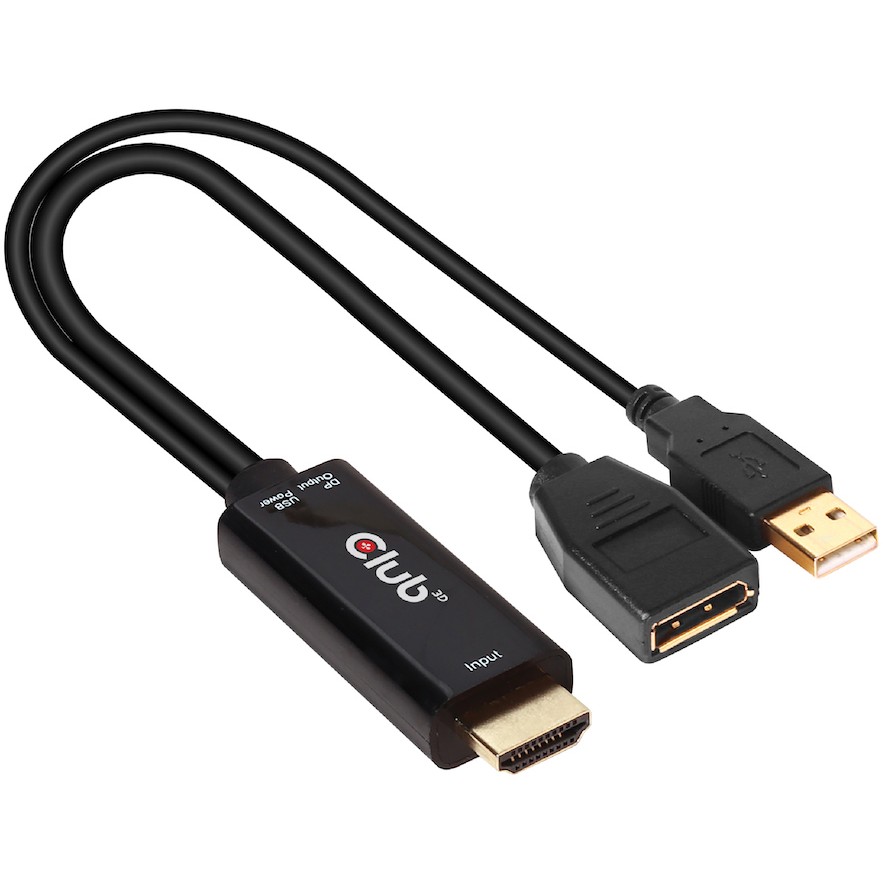Adapter Club 3D HDMI 2.0 > DP 1.2 4K60Hz HDR aktiv-4