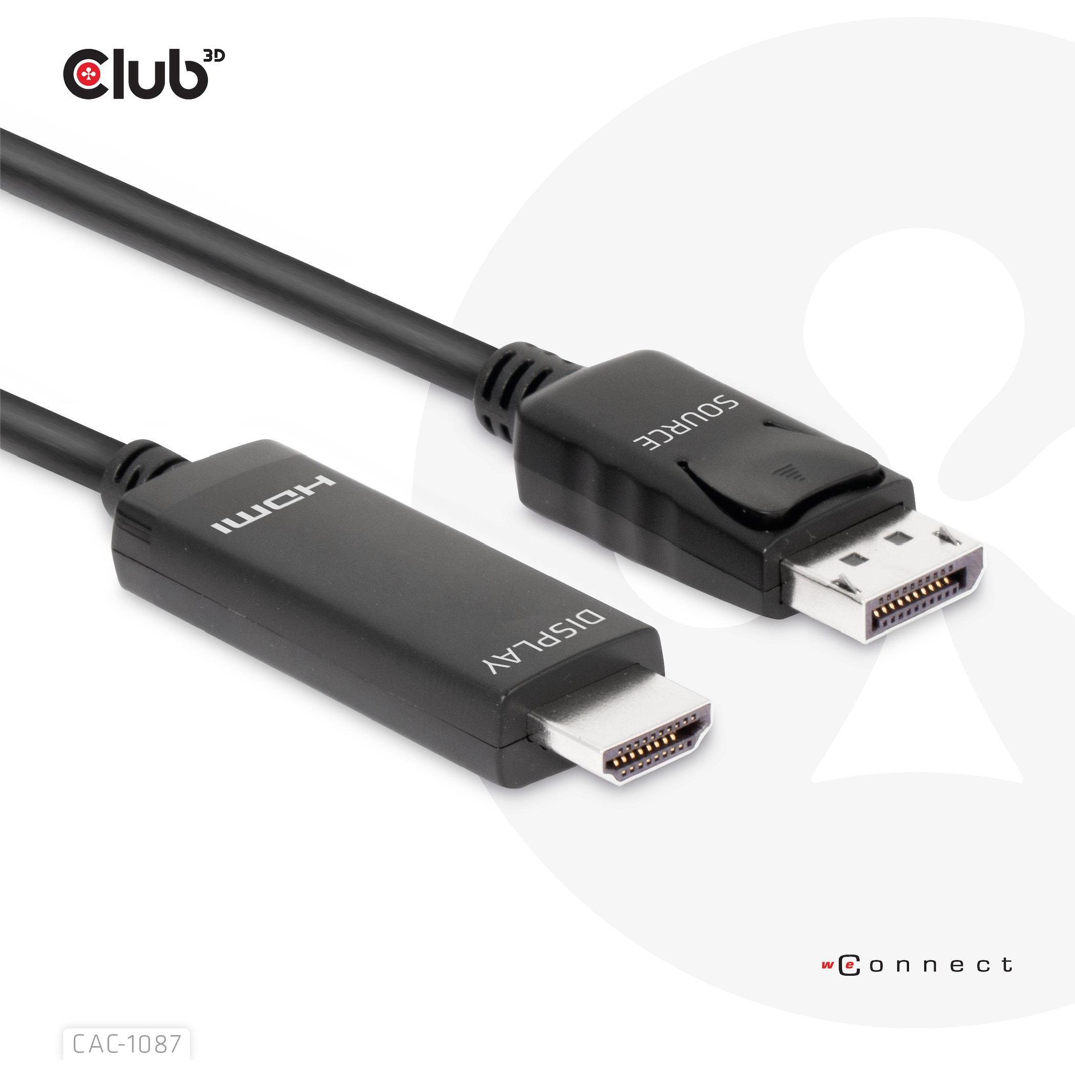 Kabel DisplayPort 1.4 > HDMI HDR 8K60Hz aktiv Club 3D 3m-1
