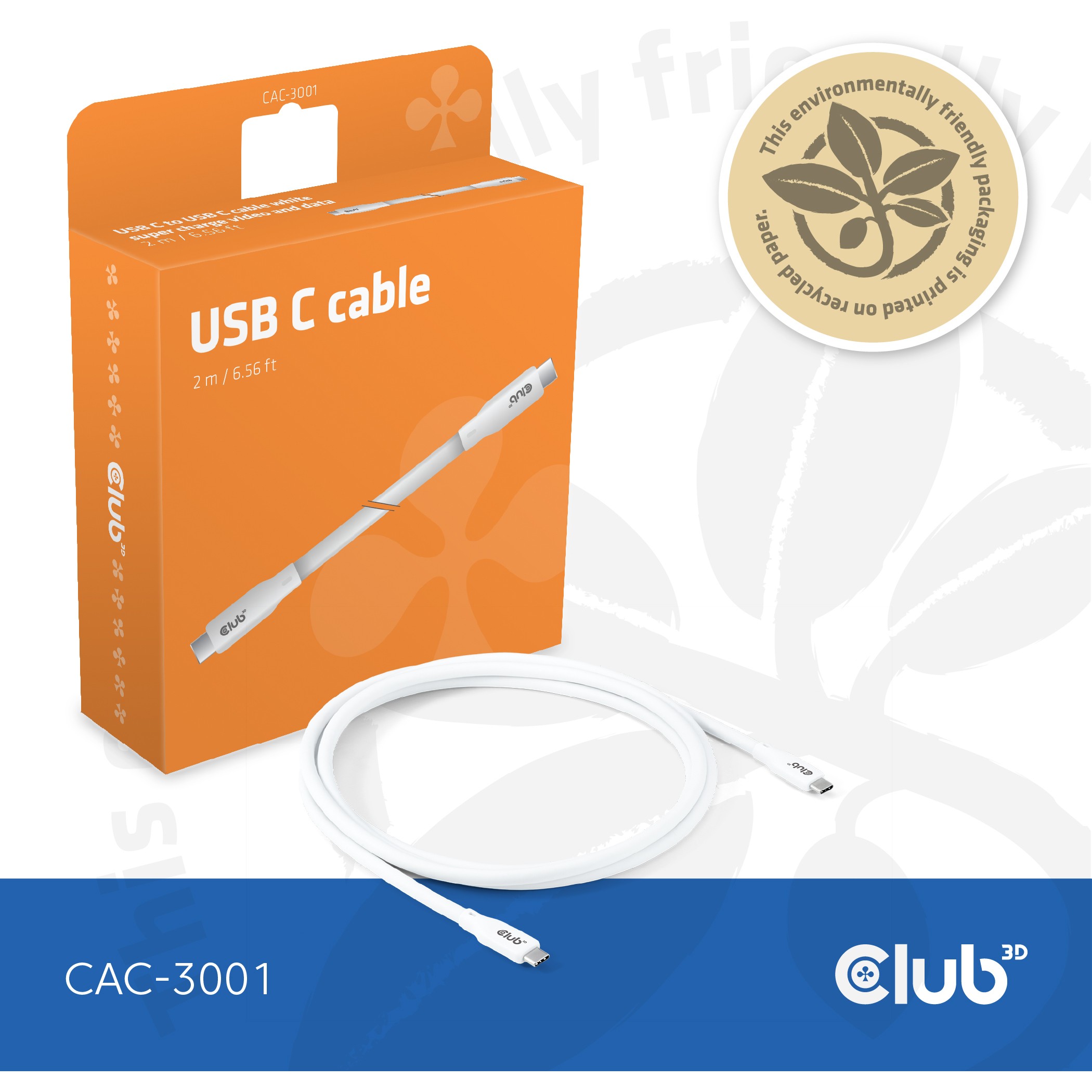 Kabel CLUB 3D Lifestyle USB-C 240W 20Gbps 2m-7