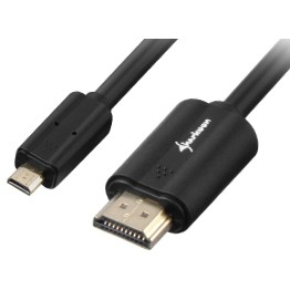 Kabel HDMI SHARKOON -> micro HDMI 4K 1.5m crna boja-0
