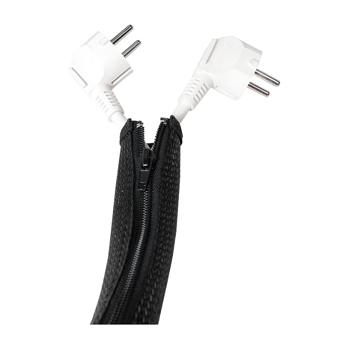 Kabel LogILINK Kabelschlauch mit Reißverschluss (50 mm, crna, 1m)-3
