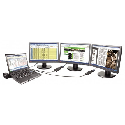 Adapter LENOVO USB 3.0 to DVI/VGA Monitor - 0,7 m, crna boja-4