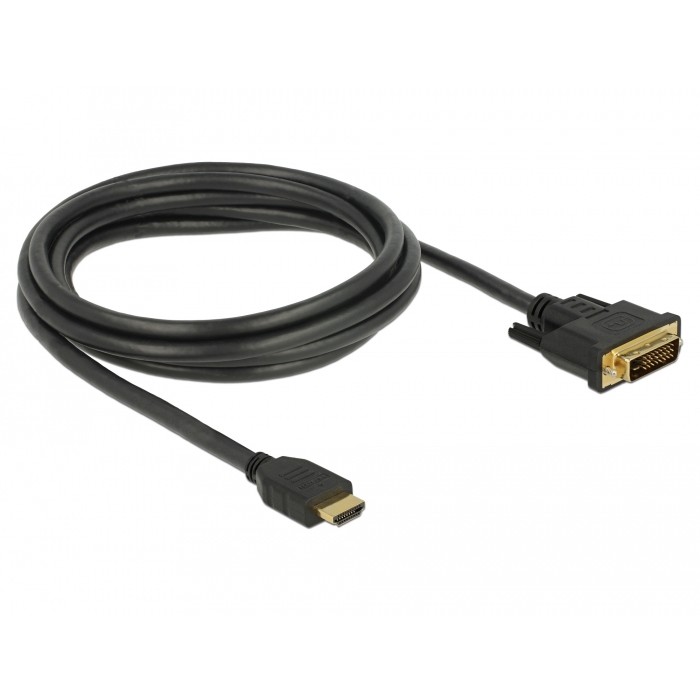 Kabel DELOCK HDMI zu DVI 24+1 2 m-1