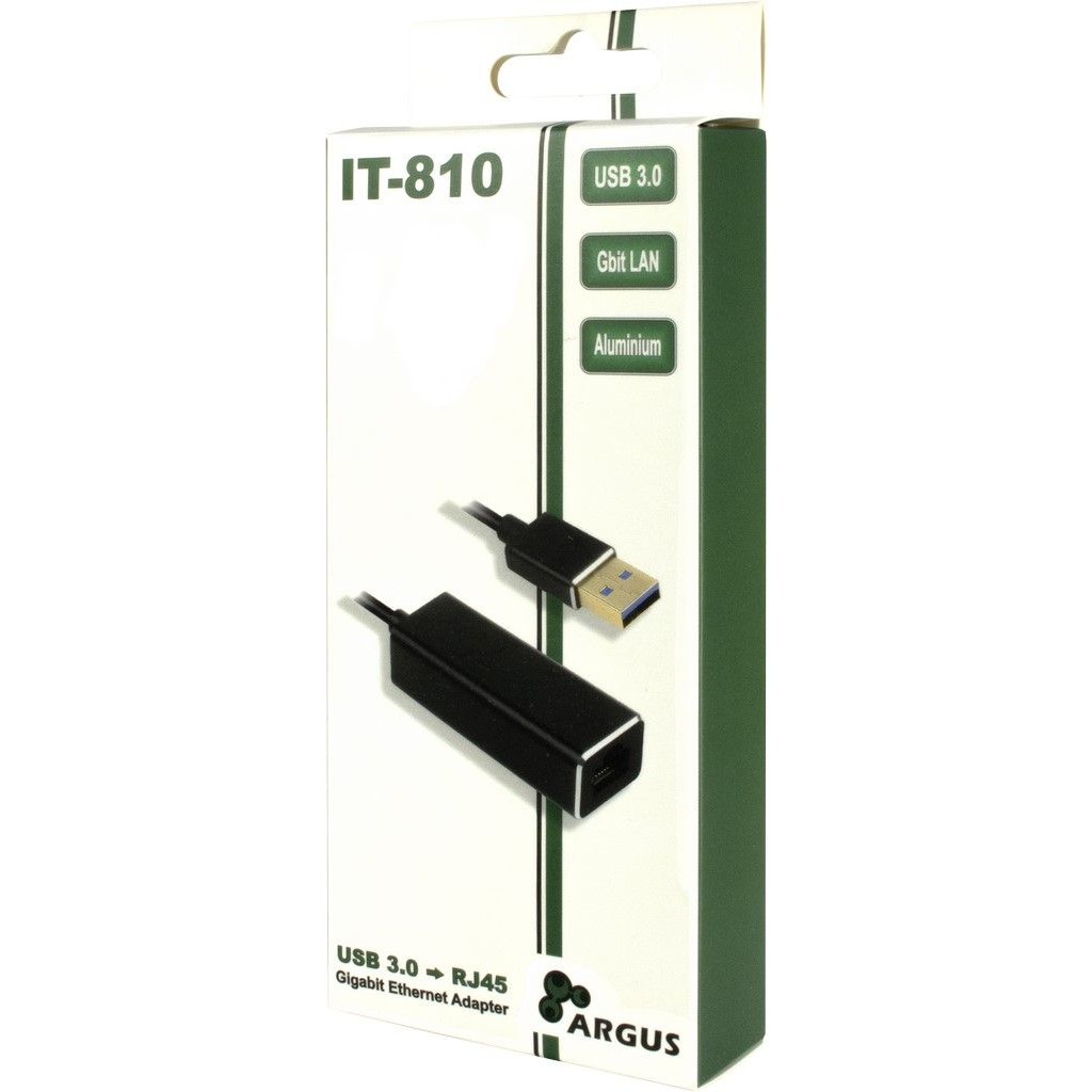 Adapter USB3.0 > RJ45 Gigabit Lan 1000 MBit/s Inter-Tech Black-2