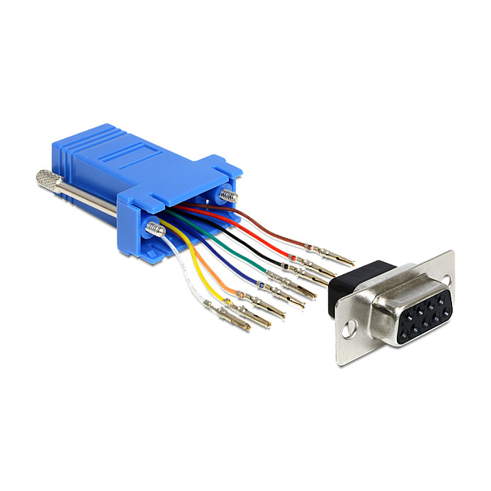 Serijski adapter DELOCK 65430 (DB9 ženski na RJ45 ženski)
