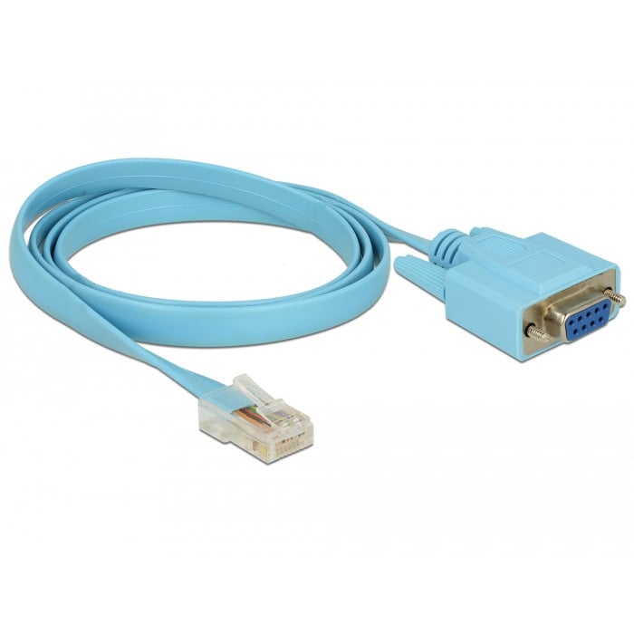 Adapter DELOCK RS-232 DB9 female > 1 x Serial RS-232 RJ45 male - 1 m