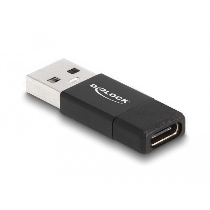 Adapter DELOCK USB 3.2 Gen 2 USB Typ-A Stecker zu USB Type-C Buchse crna boja