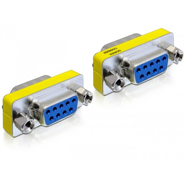 Adapter DELOCK 65008 Sub-D9 Sub-D9 plavi - srebrni
