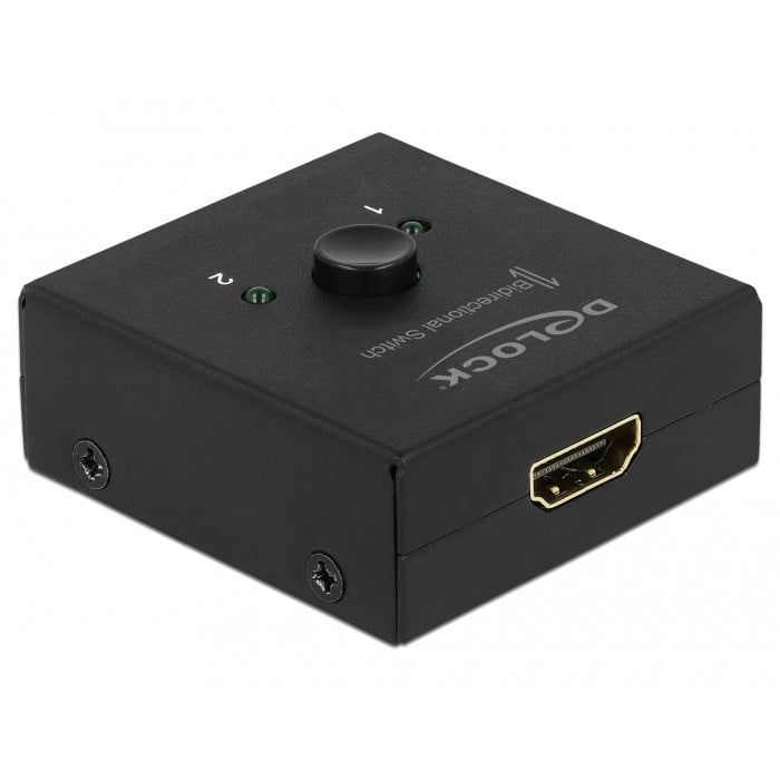 Preklopnik DELOCK HDMI 2 - 1 bidirekcionalni 4K 60 Hz kompakt