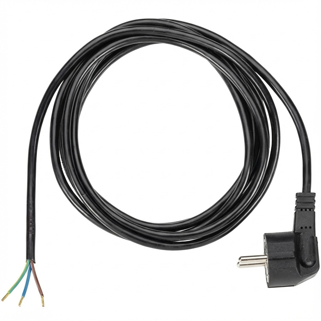 Kabel BACHMANN Zuleitung H03VV-F 3G0.75 crna 2m