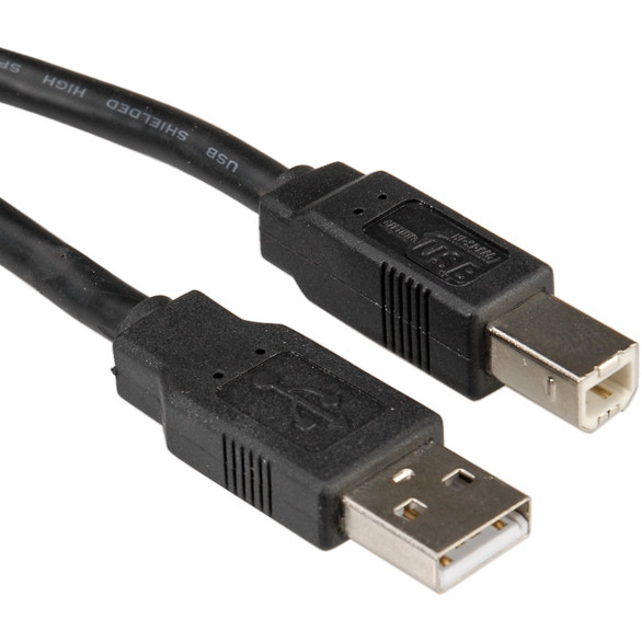 Kabel ROLINE USB 2.0 Typ A-B crna boja 3m