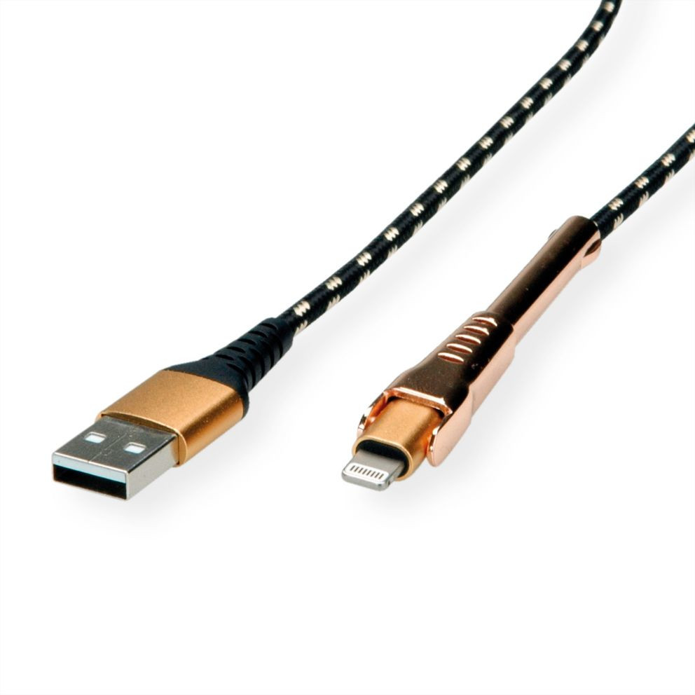 Kabel ROLINE GOLD USB 2.0 Sync- & Ladekabel 1m-0