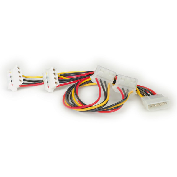 Kabel ROLINE Y-Kabel 4 pol. HDD / 4x 4 pol. HDD abgewinkelt 0,45m