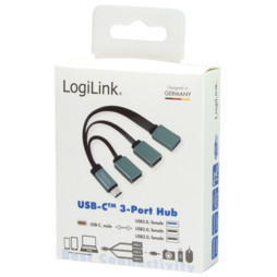HUB Logilink USB 3.1 HUB 3-port Type-C Kabel HUB-6