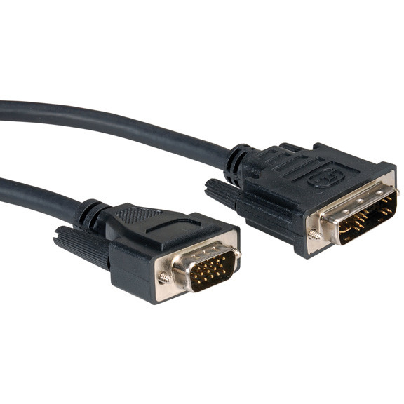 Kabel ROLINE DVI-VGA 12+5 ST ST 3m
