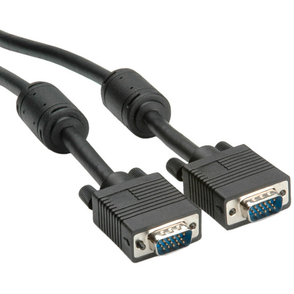 Kabel ROLINE Monitor-Kabel mit Ferritkern+DDC HD15 ST-ST 6m-0