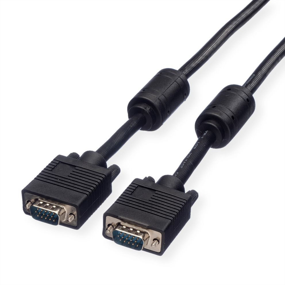 Kabel ROLINE Monitor-Kabel mit Ferritkern+DDC HD15 ST-ST 10m-0