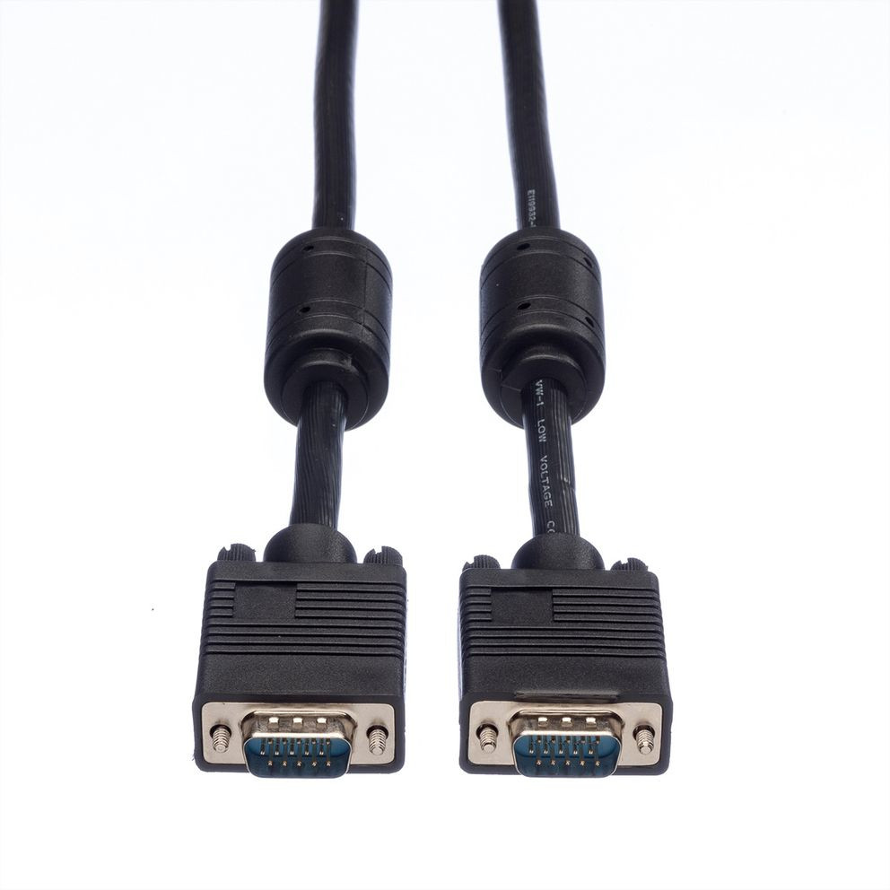 Kabel ROLINE Monitor-Kabel mit Ferritkern+DDC HD15 ST-ST 10m-2