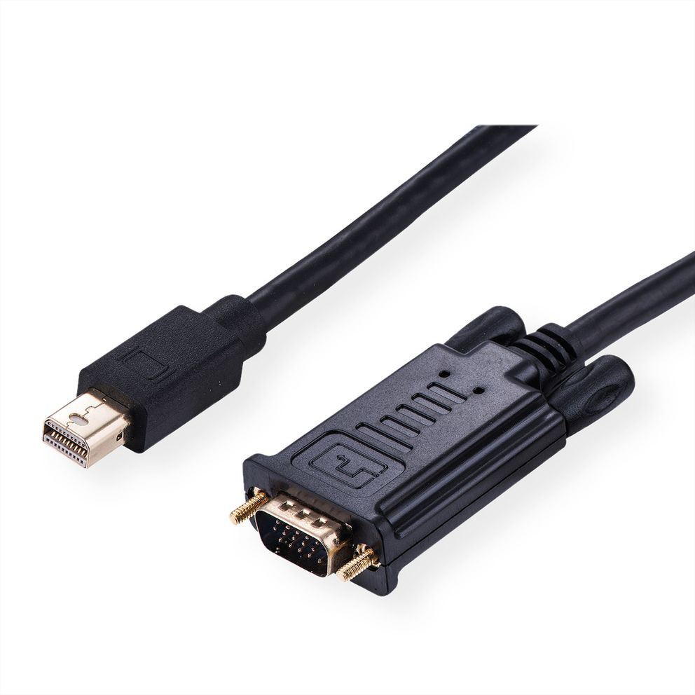 Kabel ROLINE Mini DisplayPort-VGA Mini DP ST - VGA ST crna boja 1,5m-1