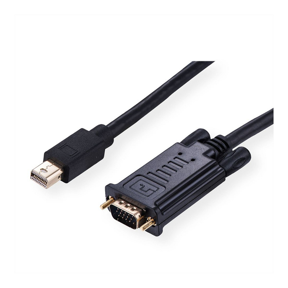 Kabel ROLINE Mini DisplayPort-VGA Mini DP ST - VGA ST crna boja 1,5m-2