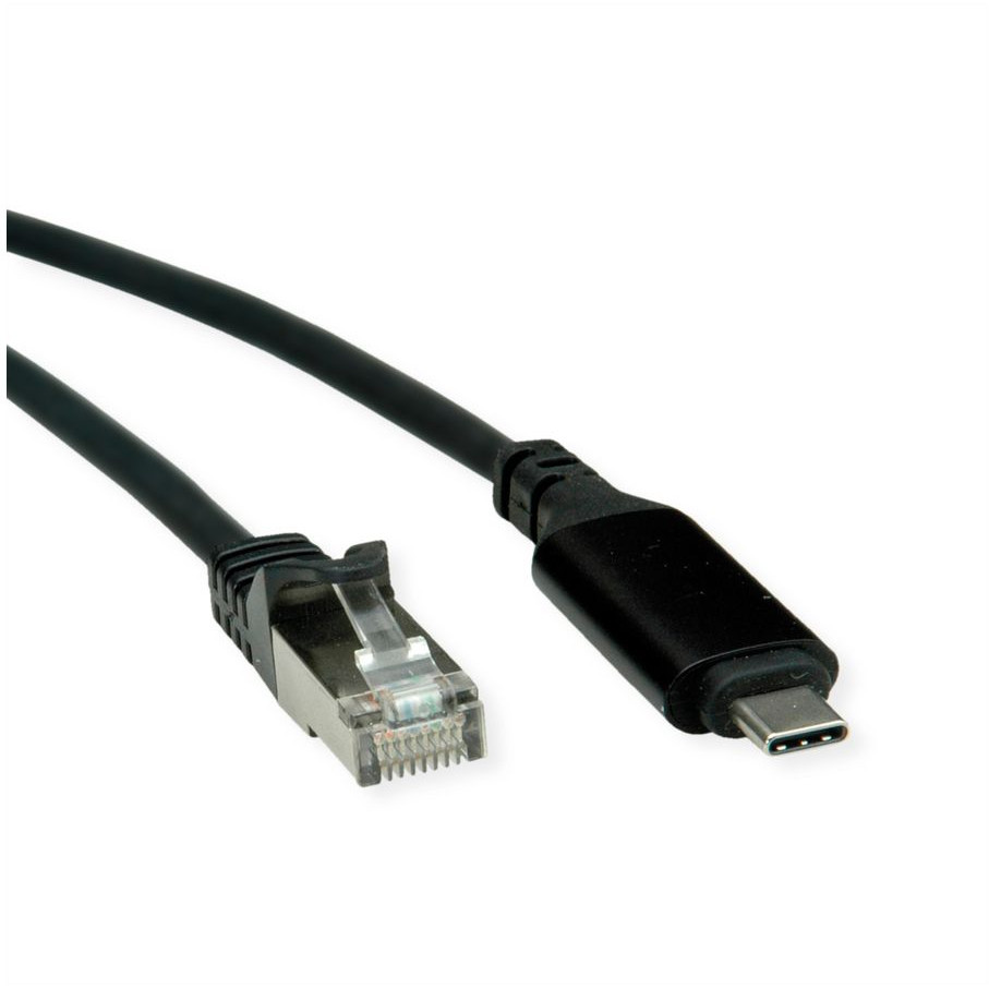 Kabel ROLINE USB 3.2 Gen 2 Typ C zu Gigabit Ethernet Konverterkabel crna boja 3m-1