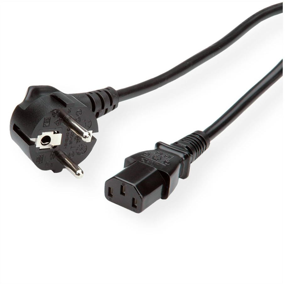 Kabel ROLINE Netzkabel gerade IEC-Buchse crna boja 3m