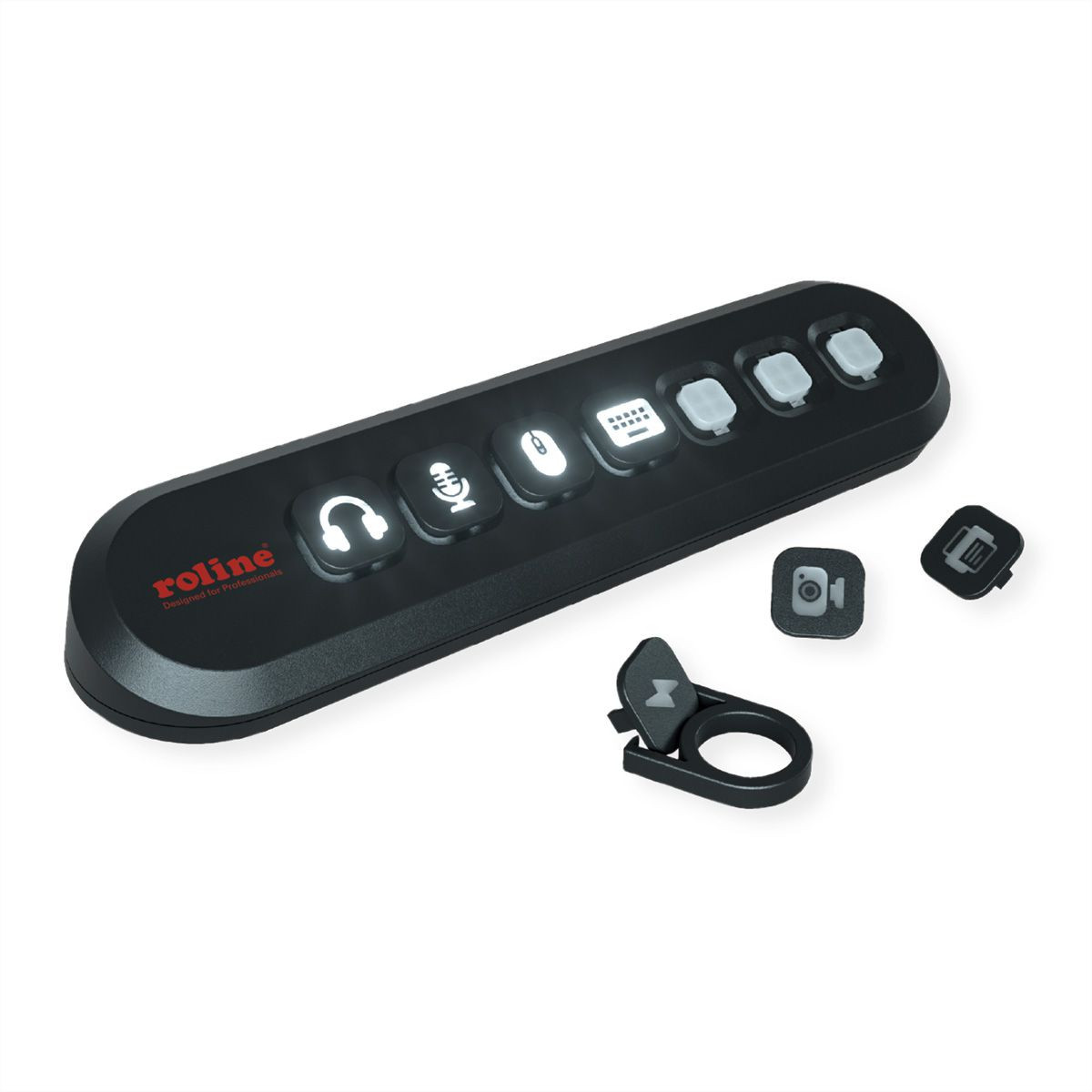 USB Hub ROLINE USB 3.2 Gen 1 7-portni s izmjenjivim tipkama, Tip-A priključak-2