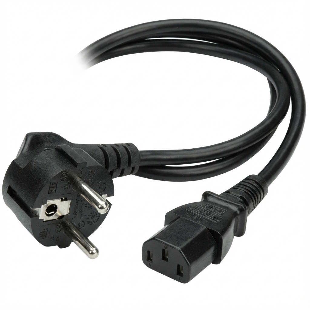 Kabel ROLINE Netzkabel 3pol. Notebook-Buchse crna boja 0,8 m-0