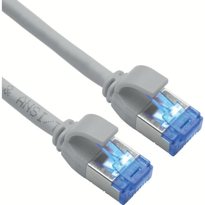 Kabel ROLINE Patchkabel Kat.6A Class EA S/FTP PiMF LSOH PoE sivi 10m-0