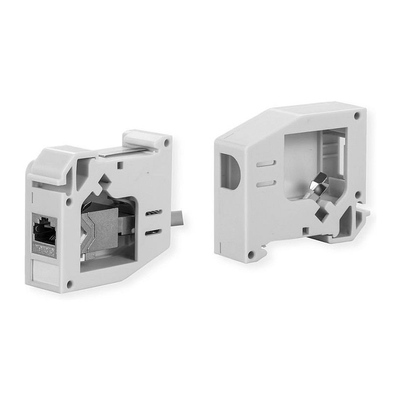 Adapter ROLINE Tragschienenadapter fur Keystone Module unbestuckt 180-2