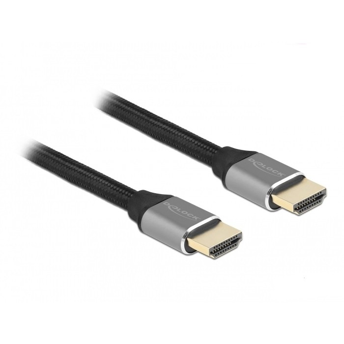 Kabel DELOCK Ultra High Speed HDMI 48 Gbps 8K 60Hz siva 3m