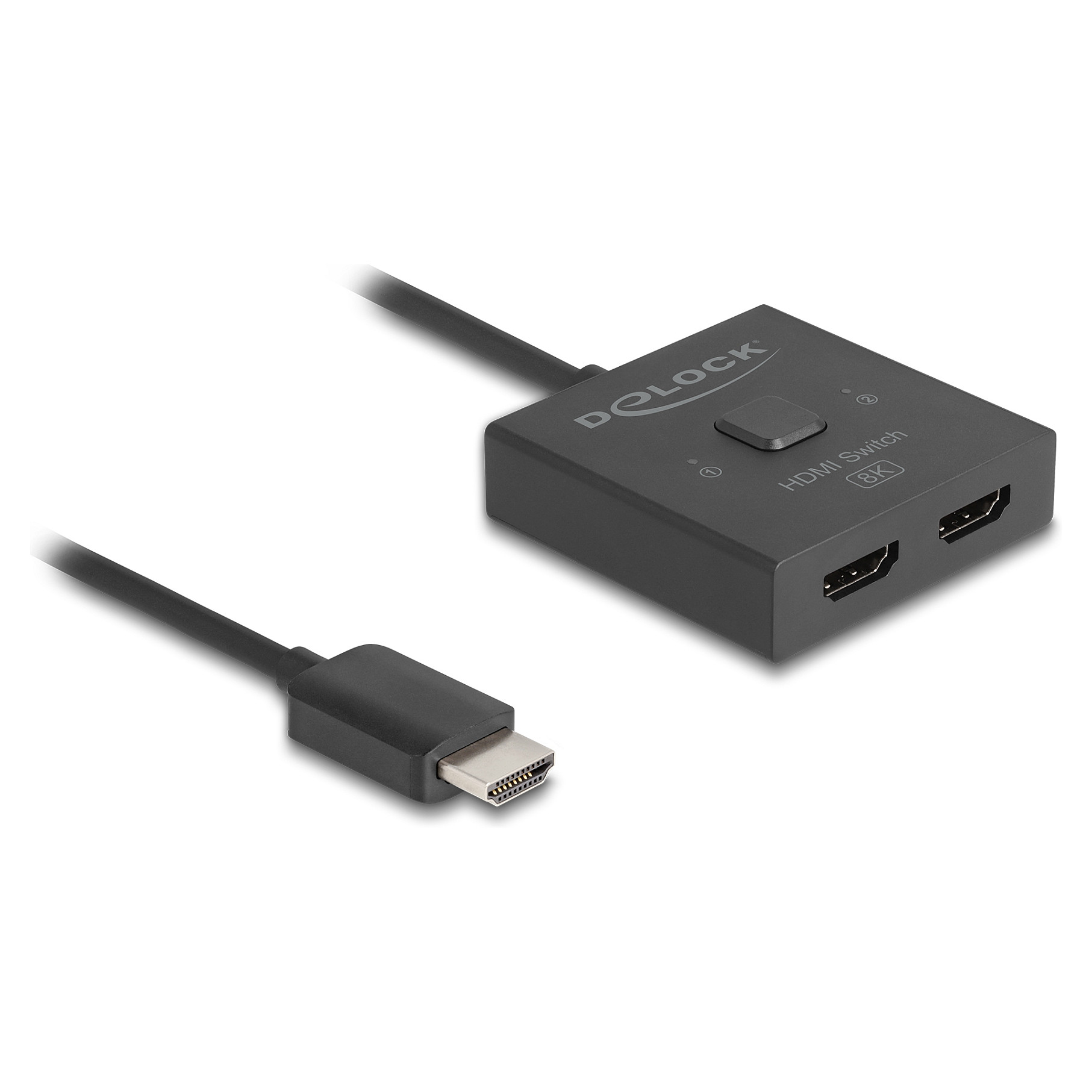 KVM SWITCH DELOCK 18901 (2-portni, bidirekcionalni, 8K 60Hz)-1