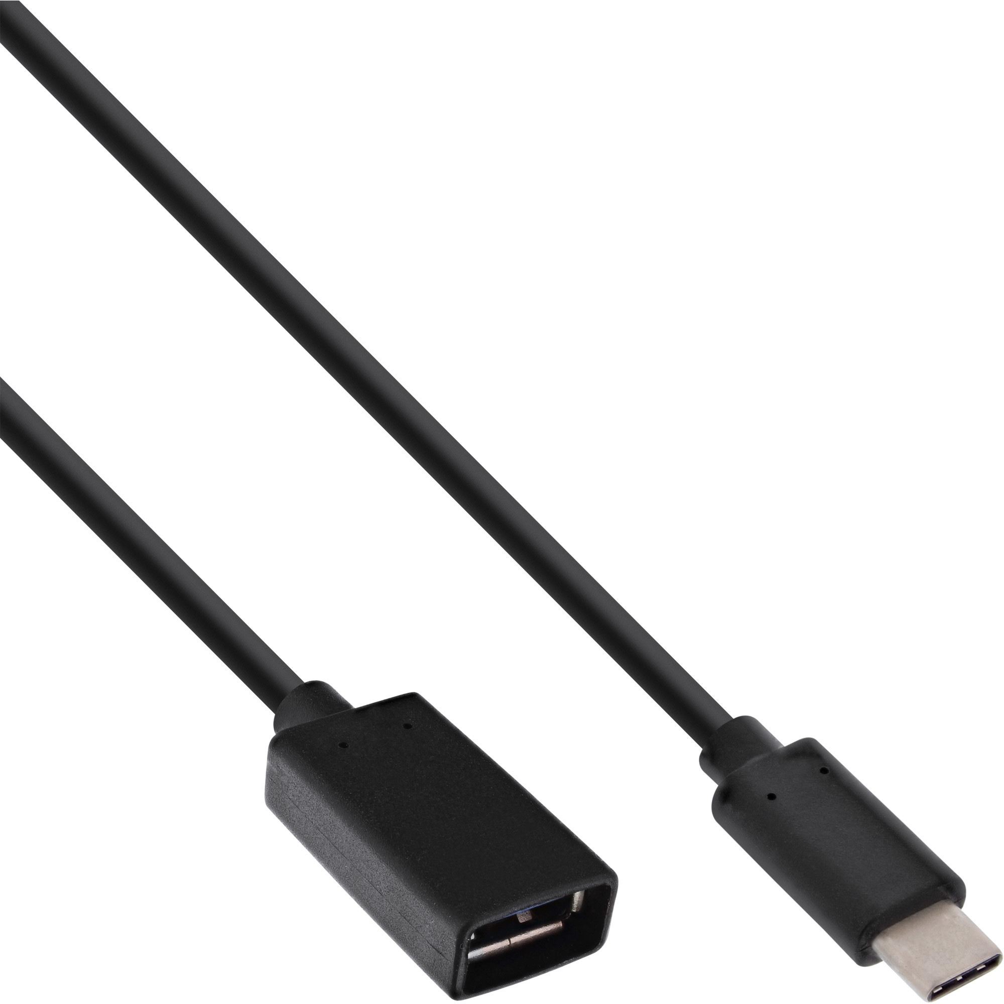 Adapter kabel INLINE USB 3.1 Tip C muški na A ženski crni 0,15m-0