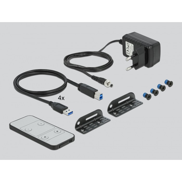 Prekidač DELOCK HDMI KVM Switch 4K 60Hz mit USB 3.0 und Audio-2
