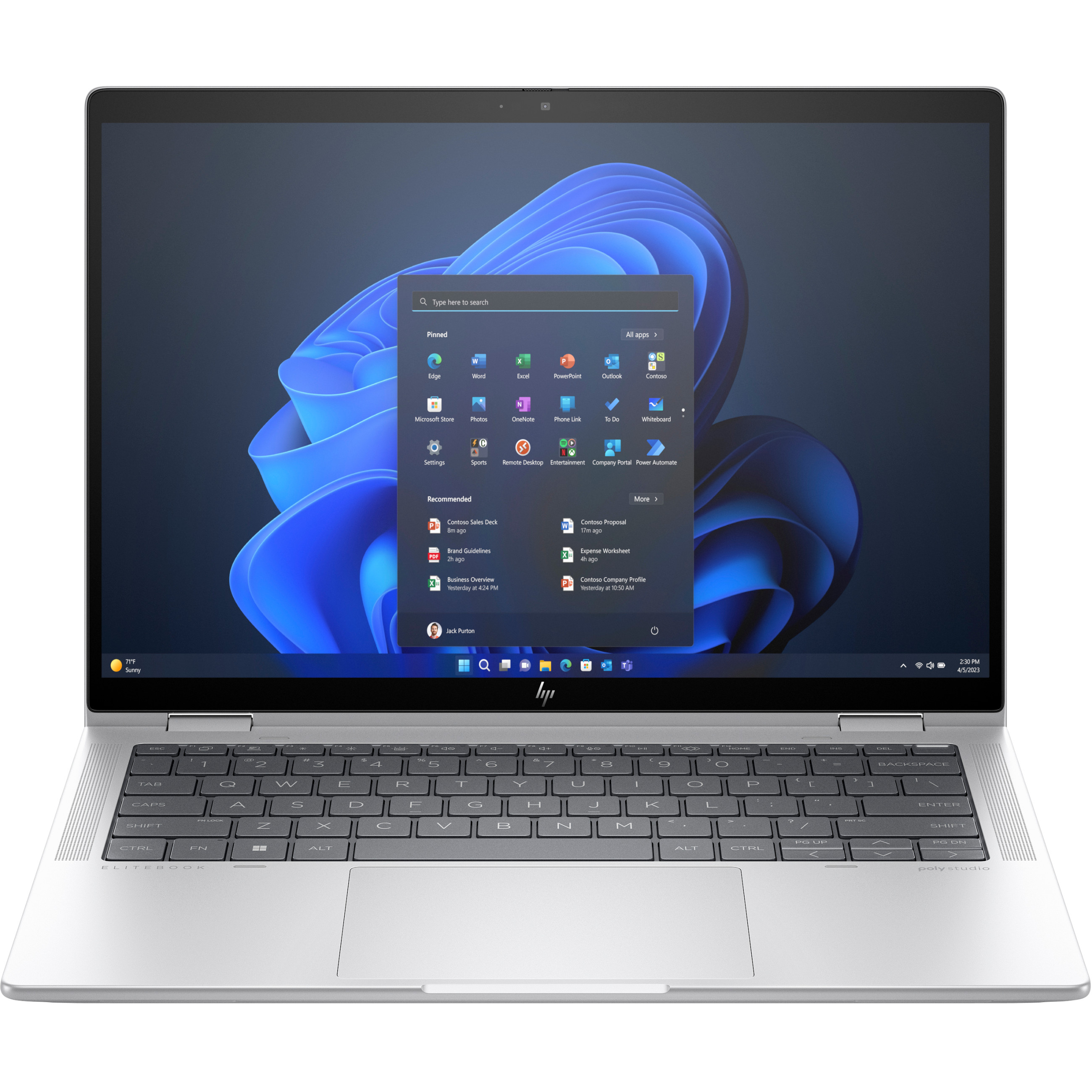 Laptop HP Elite x360 1040 G11 (35,56 cm, 2,8K, Intel Core Ultra 5 125H, 16GB RAM, 512GB SSD, Windows 11 Pro, LTE 4G) – internacionalna non HR tipkovnica