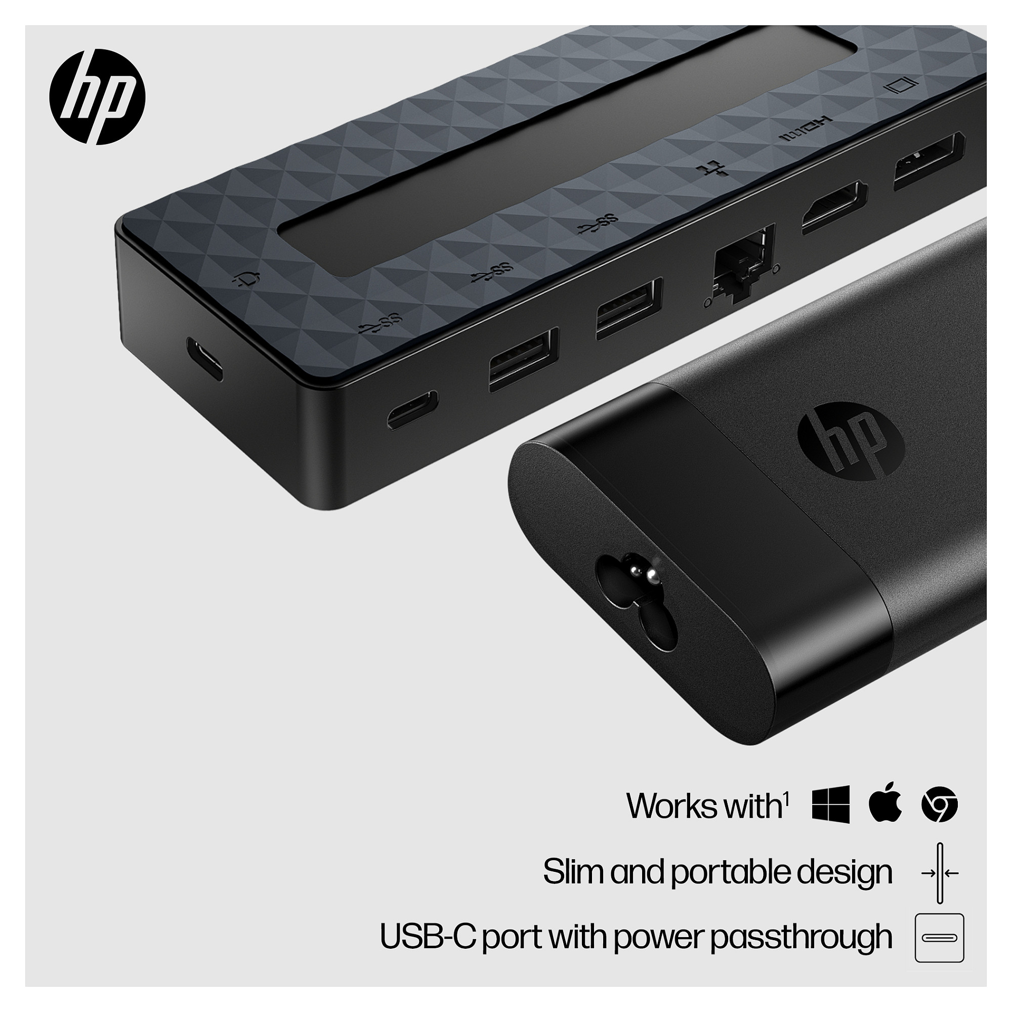 USB-C multiport hub HP Universal (punjač za laptop)-9
