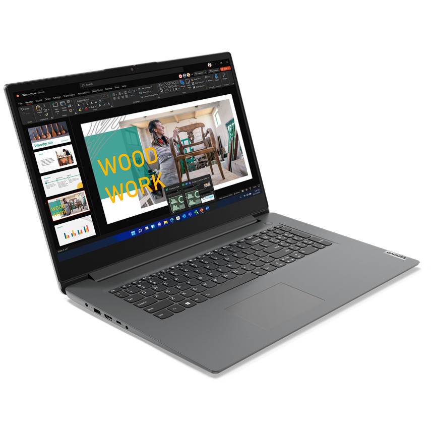 Laptop LENOVO V17 G4 IRU (17.3" FHD, i5 13420H, 16GB, 512SSD, W11Pro, hrvatska tipkovnica, Iron Grey) – internacionalna non HR tipkovnica-1
