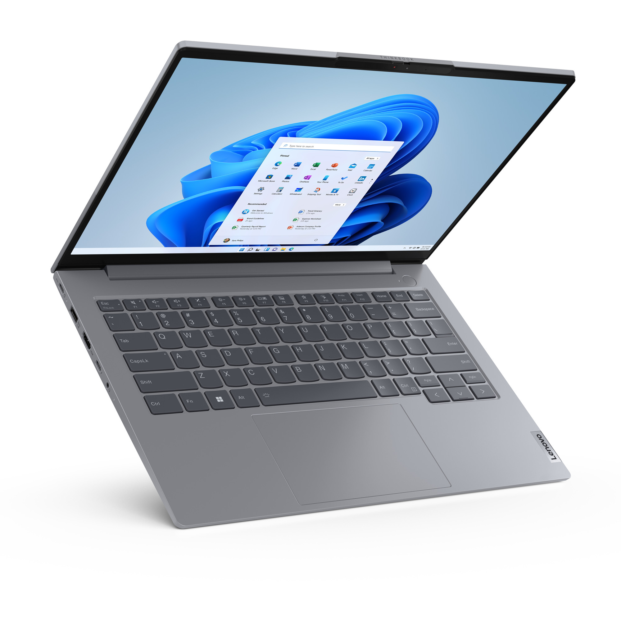 Laptop LENOVO ThinkBook 14 G6 IRL (14" FHD, i5 1335U, 16GB, 512SSD, Intel Iris Xe, W11Pro, hrvatska tipkovnica, arctic grey) – internacionalna non HR tipkovnica-13