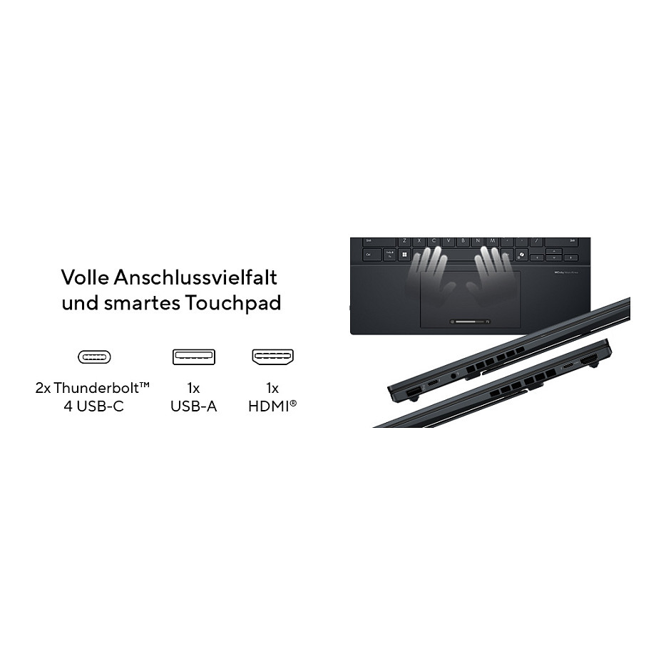 Laptop ASUS ZenBook Duo 14" U9-285H (14" FHD, Intel Core i7, 32GB RAM, 2TB SSD, Intel Iris Xe, Windows 11 Pro, hrvatska tipkovnica, plava boja) – internacionalna non HR tipkovnica-7