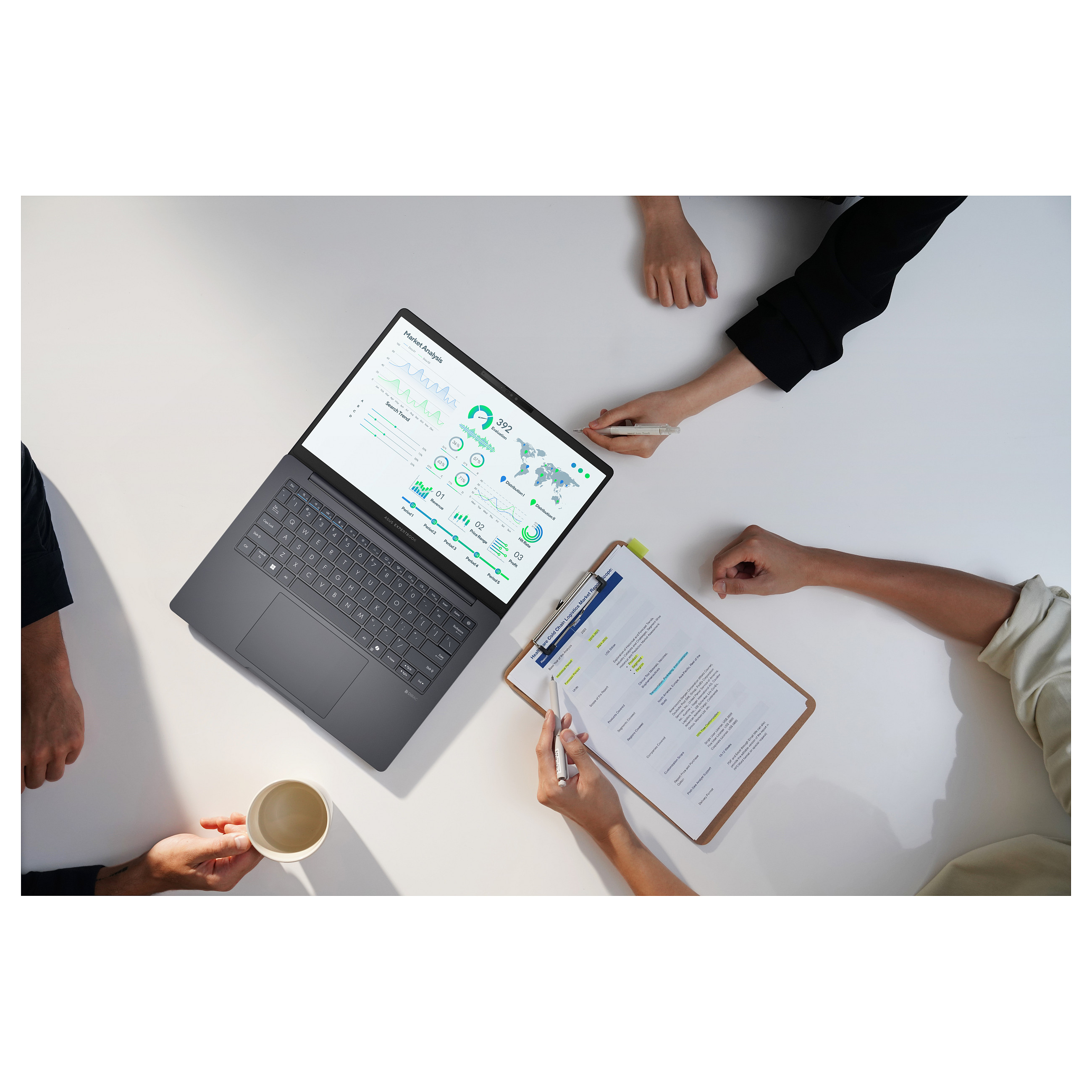 Laptop ASUS ExpertBook B5 14" U7-225H (14" FHD, Intel Core i7, 16GB RAM, 1TB SSD, Intel Iris Xe, Windows 11 Pro, hrvatska tipkovnica, srebrna boja) – internacionalna non HR tipkovnica-4